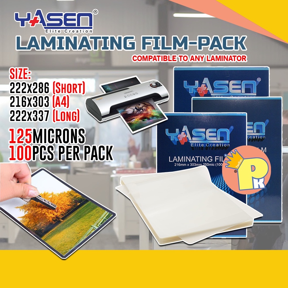 Laminating Film 125 Microns short size long size A4 size cut size 100