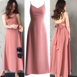 Fashionable Sexy Back Adjustable Ribbon Casual Dress for Wedding Party Debut  and Cocktail Party | Shopee Philippines