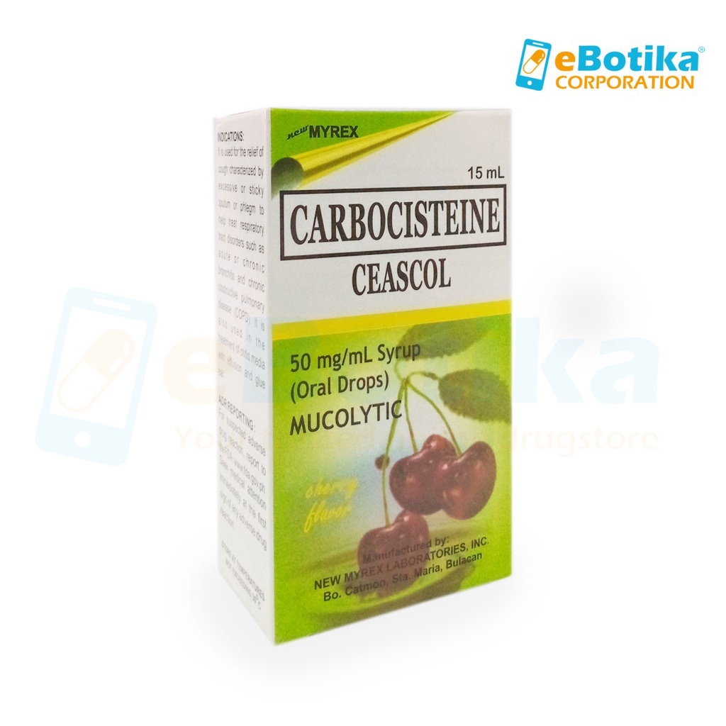 Carbocisteine Ceascol Oral Drops 15ml Shopee Philippines