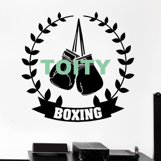 Wall Sticker Boxing Fight Club MMA Fighters Men's Sports Gym Fitness Boxing Martial Arts Boxer Punch Vinyl Decal Poster #7