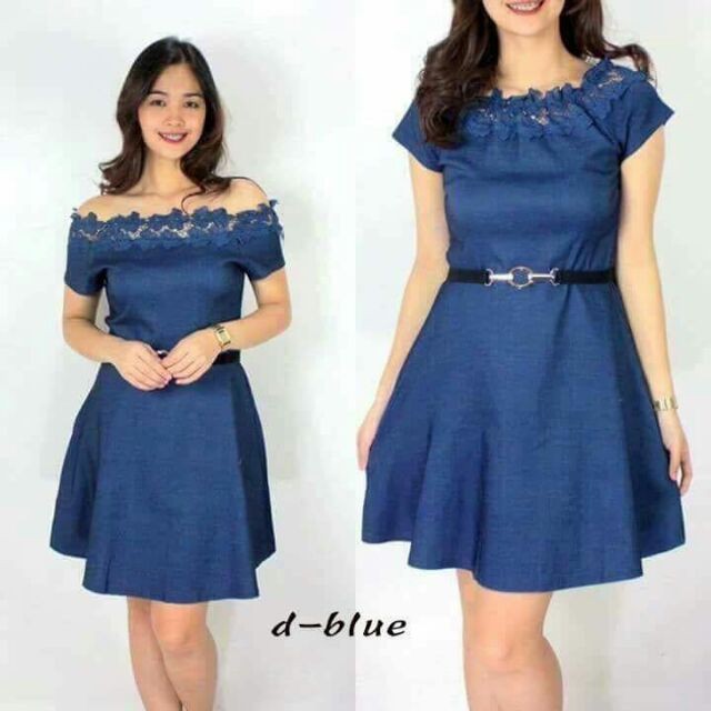 shopee denim dress