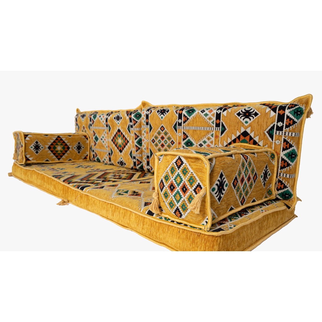 Arabic Sofa Floor Seating Set, Traditional Design Arabic Lounge Set