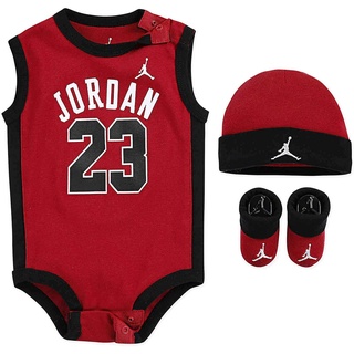 Newborn Baby Boy Clothing Baby 3-Piece Set Jersey Basketball Infant Romper Cotton Sleeveless Onesies