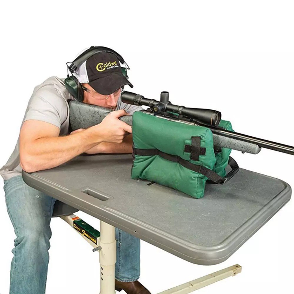 Military Camo Front & Rear Rifle Air Gun Bench Rest Bag Hunting Target Shooting 