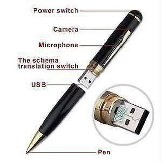 32GB Gold HD Spy Pen Camera DVR Audio 