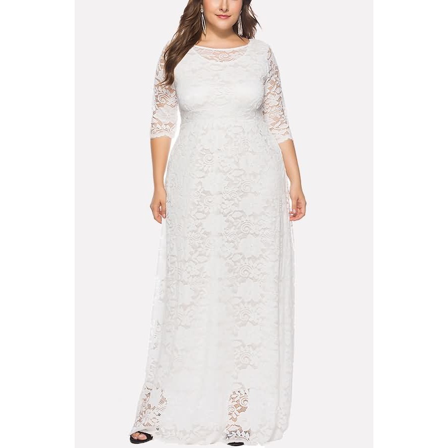 cheap white lace dress