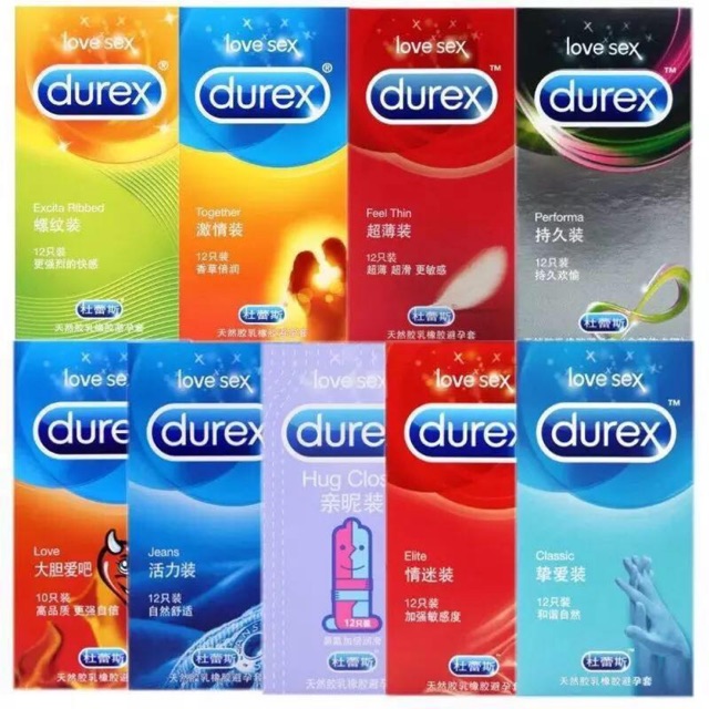 Durex Condom Love Sex Toys Adult Toys 1box 12pcs 10pcs） Shopee