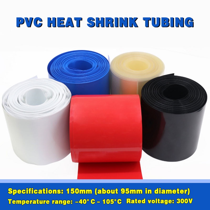 PVC Heat Shrinkable Tube, Width 150mm Diameter 95mm, Film Battery Cover