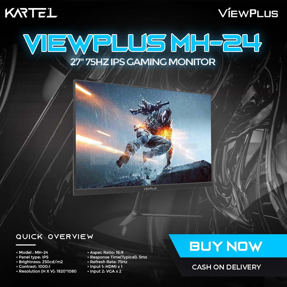 ViewPlus MH-24 Model 75Hz IPS 23.8'' Monitor, Brand New Computer ...