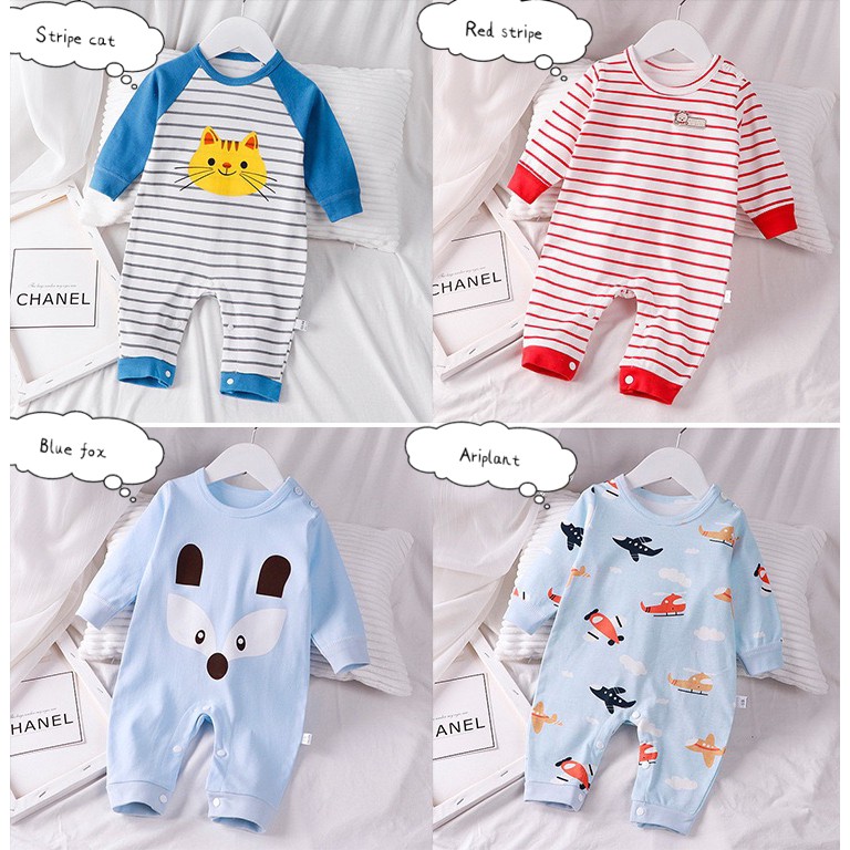 BELOVE Baby Newborn Clothing Cotton Newborn Jumpsuit Baby Clothes Baby Romper