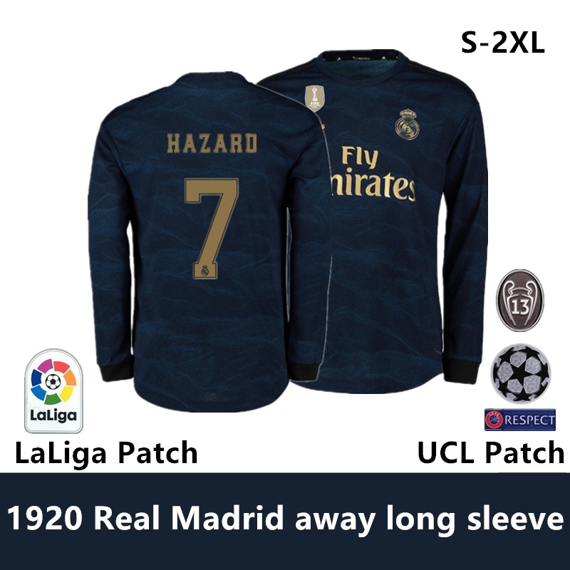 real madrid away jersey long sleeve