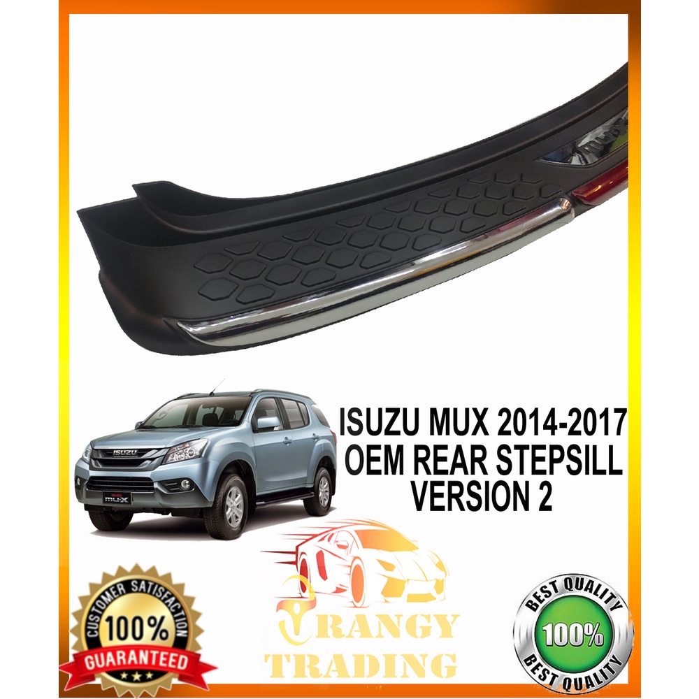 最大68 オフ リアステップバンパー プロテクターガードリアバンパーステッププレートマットブラックいすゞｍｕｘ ｍｕ ｘ ２０１２ ２０１４ Protector Guard Rear Bumper Step Plate Matte Black Isuzu Mux Mu X 12 14 Dedicationsports Com