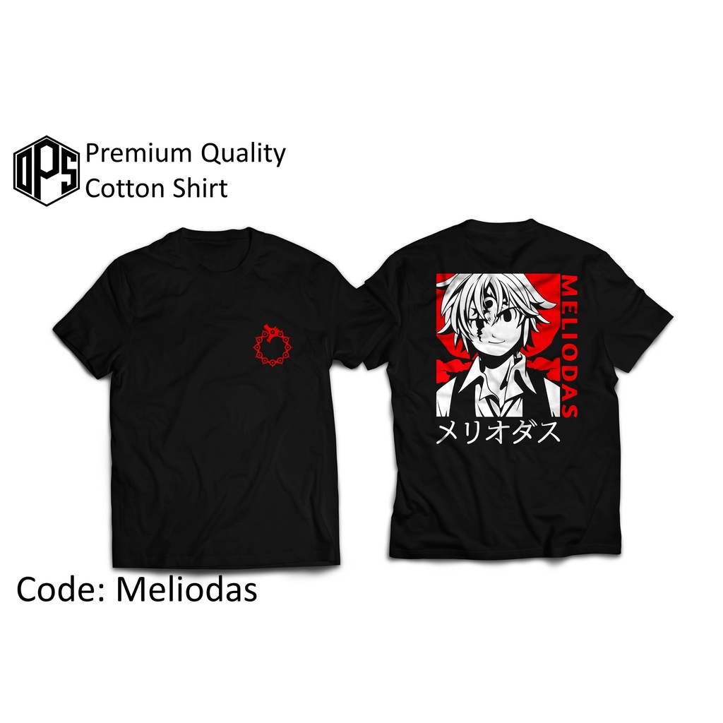 The Seven Deadly Sins/ Nanatsu no Taizai Anime Manga inspired T-Shirt - Meliodas #5