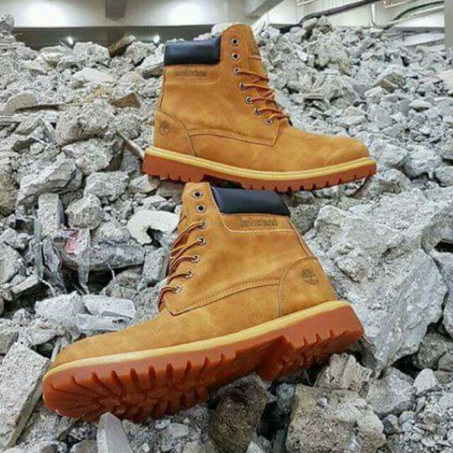 mustard timberland boots