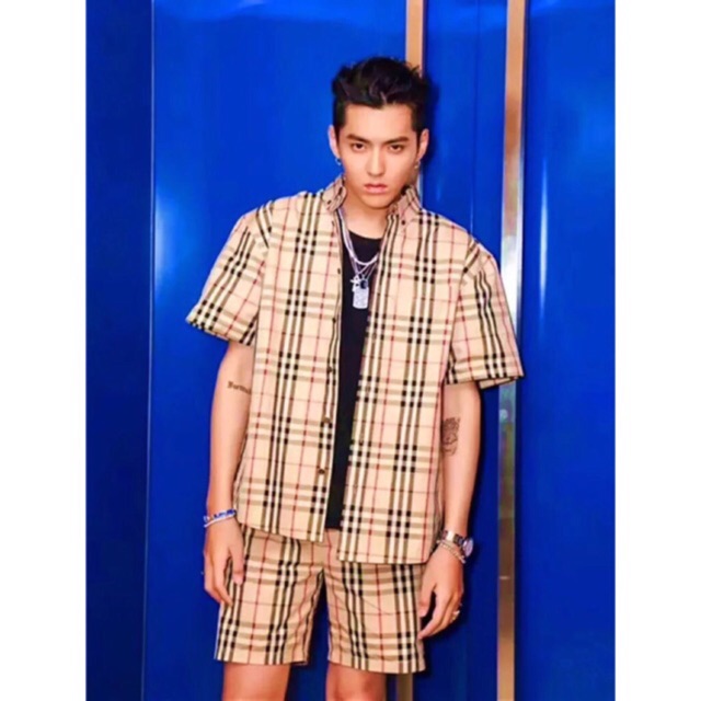 burberry shorts and shirt