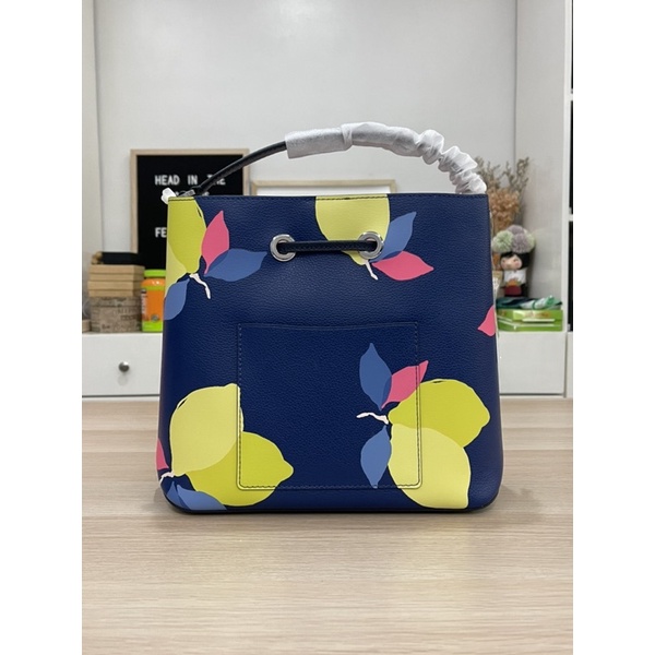 Kate Spade Eva Lemon Zest Large Bucket Bag | Shopee Philippines