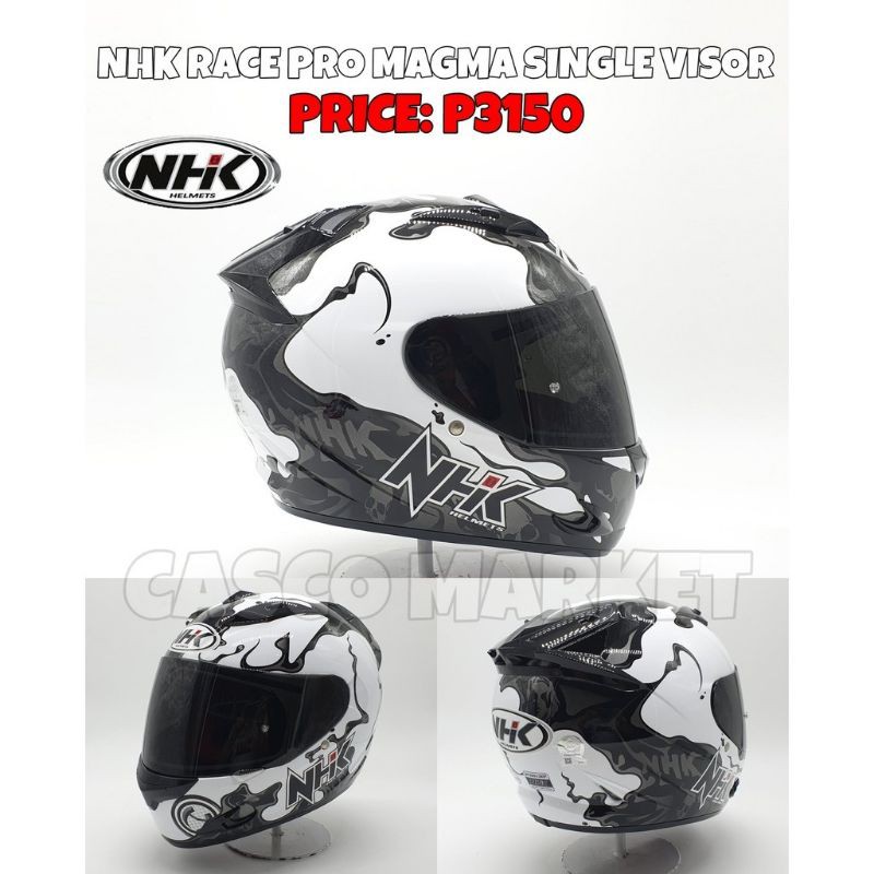 Nhk Race Pro Magma Smoke Visor Shopee Philippines