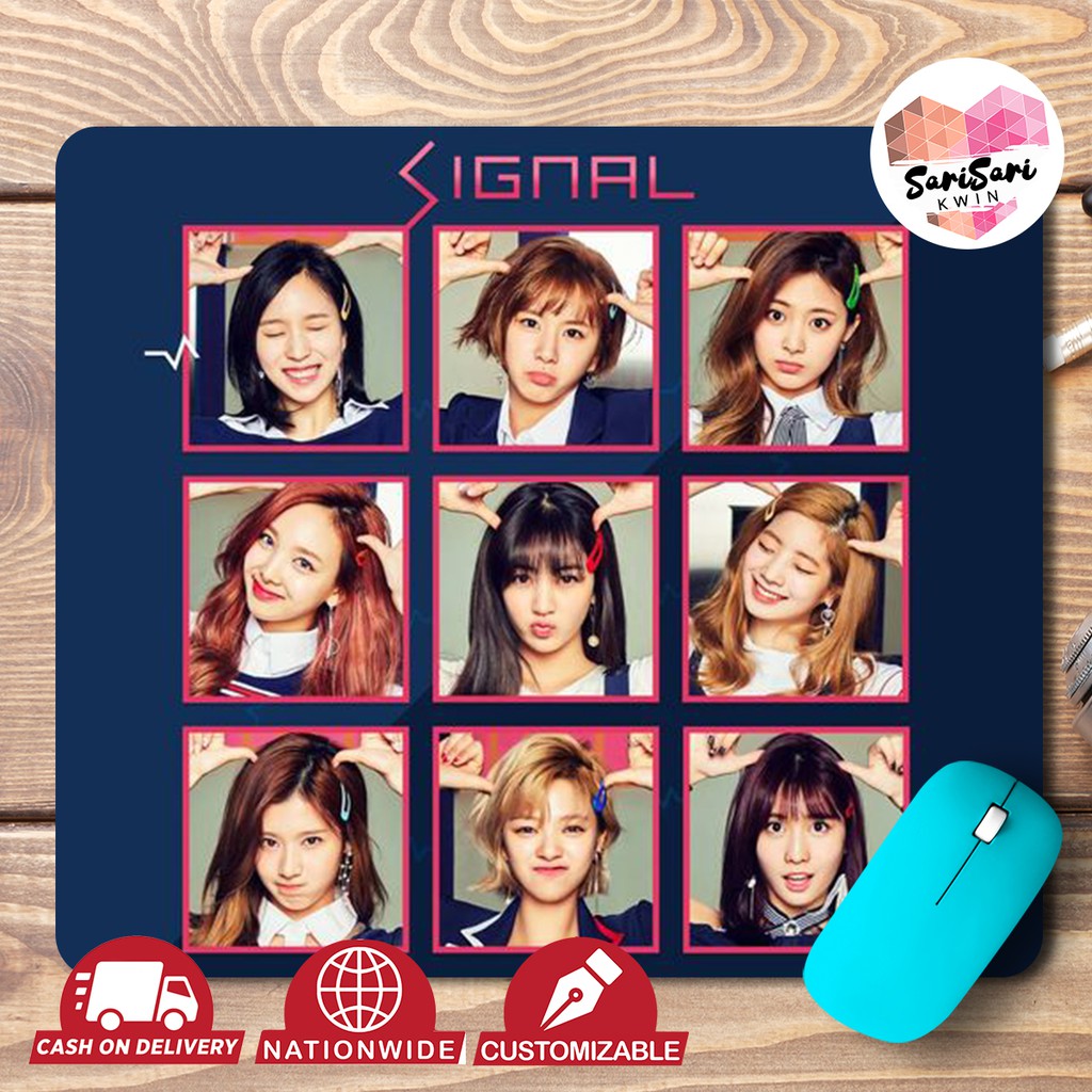 Twice Group Mousepad Twice Eyes Wide Open Mousepad Twice More And More Twice I Can T Stop Me Shopee Philippines