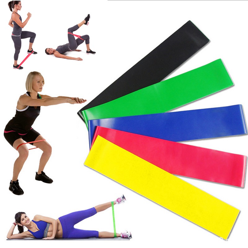 Yoga Resistance Band Stretch Loop Gym-Fitness Exercise Elastic Rubber Rope Strap 