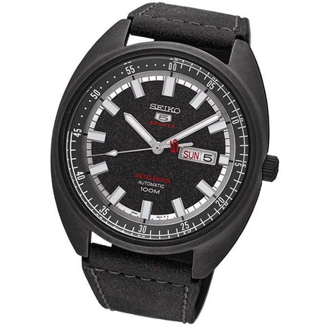 seiko 5 sports leather strap
