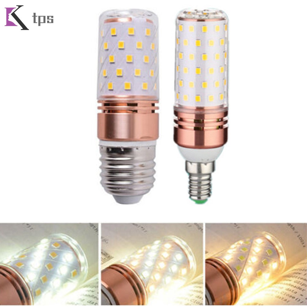 E27/E14 LED Corn Bulbs Tricolor Lamp Light Energy Saving Incandescent