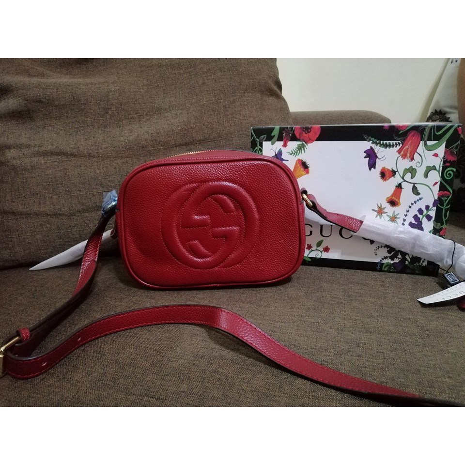 gucci red sling bag