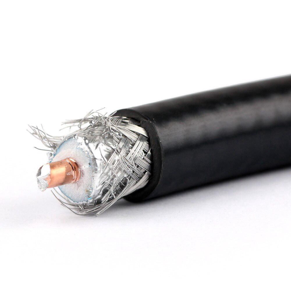 50 ohms RG8 RF Coaxial Cable Connector Coax shielded Pigtail 10m 30m