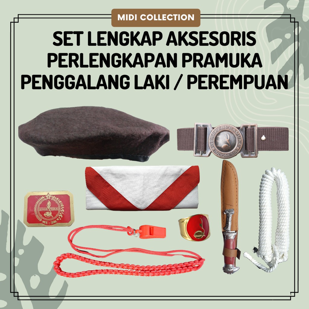 Complete Set Of Scout Equipment Accessories For Boys / Girls.