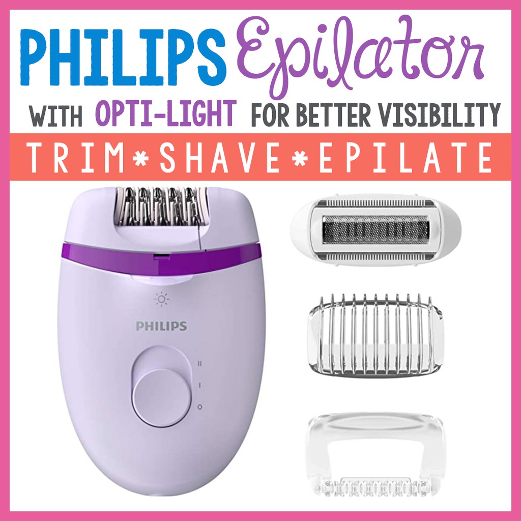 Philips Epilator Satinelle 3 in 1 Compact Epilator for Legs and Bikini