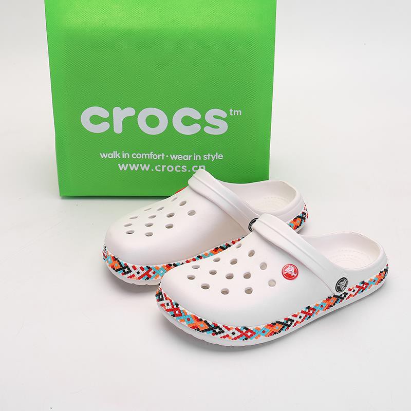 white work crocs