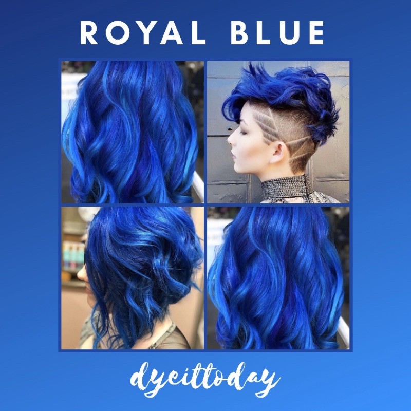 Royal Blue Hair Dye Set Bleach Color Shopee Philippines