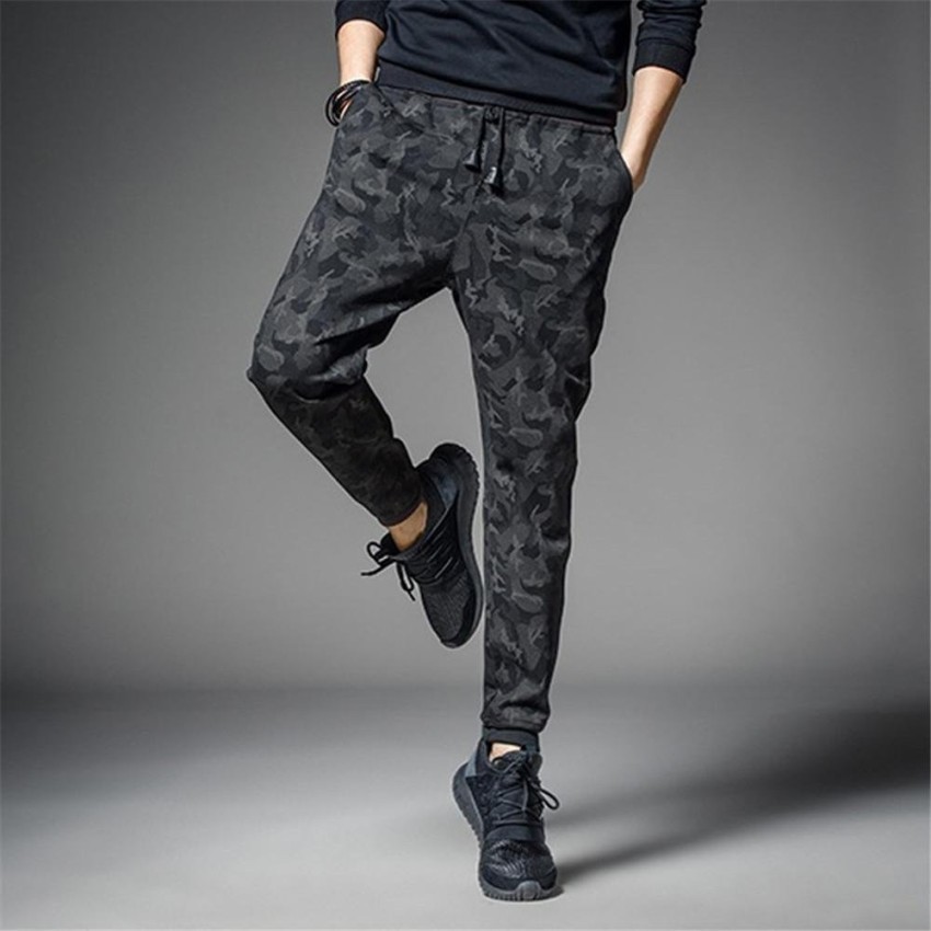 mens skinny camo joggers