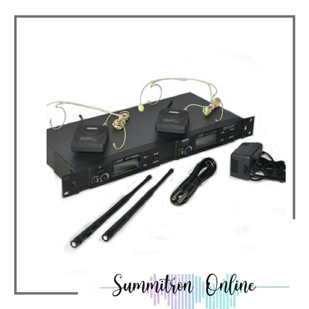 AD DVON ACT9090U Dual Wireless Headworn Mic Shopee Philippines