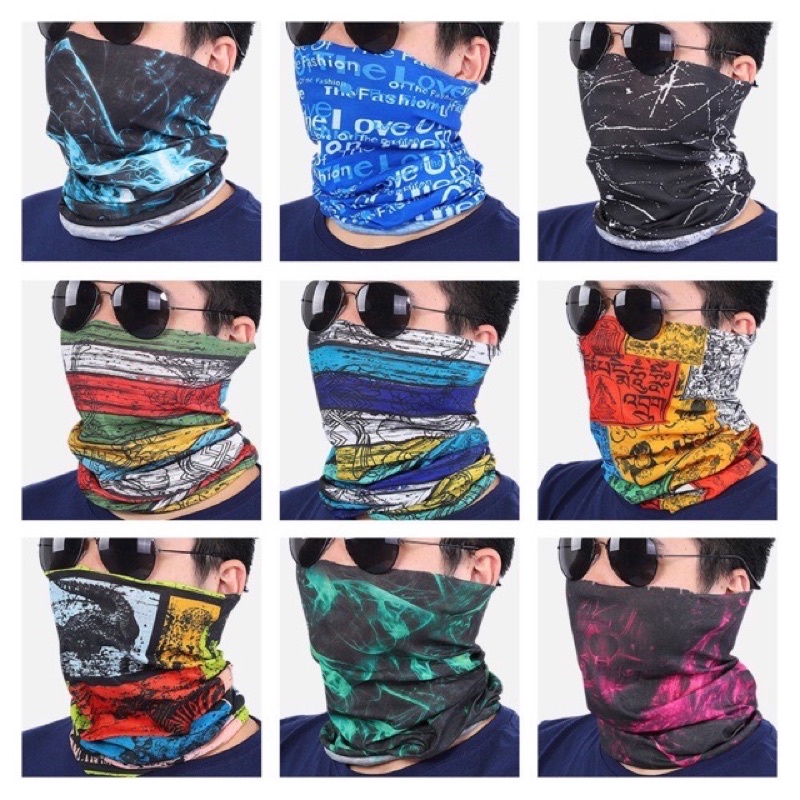 Unisex Multifunctional Scarf Bicycle Magic Head Scarf Assorted Color Shopee Philippines 7445