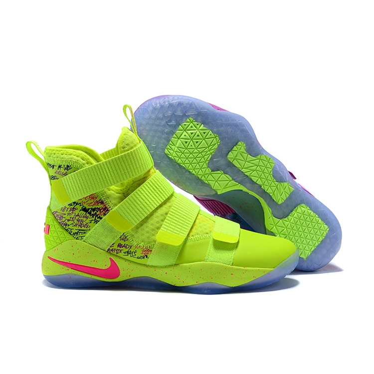 lebron james shoes green