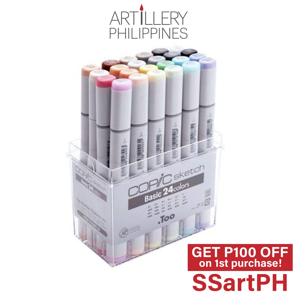 Copic Sketch Marker Set of 24 Basic and 