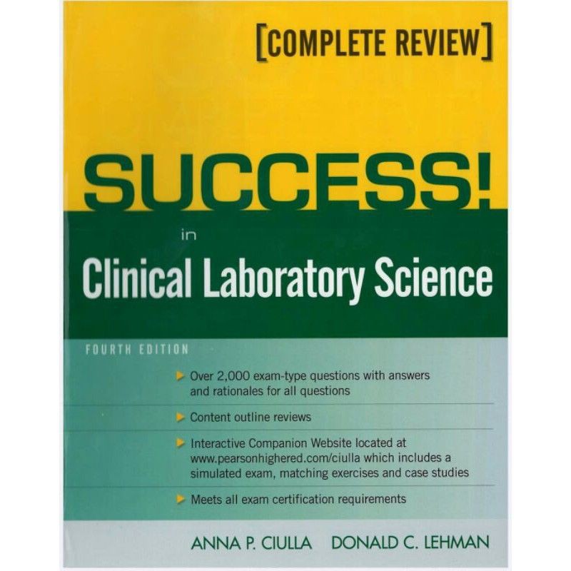 CLINICAL LABORATORY SCIENCE BY CIULLA (MEDTECH REVIEWER) presyo ₱875