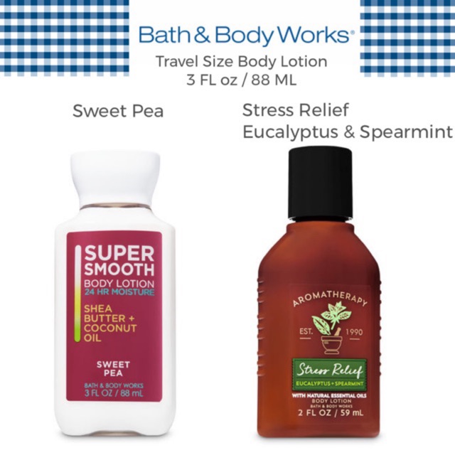 Cod Bath And Body Works Travel Size Body Lotion