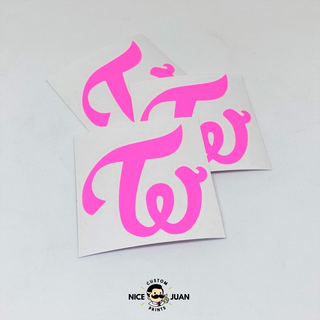 Twice Logo Die Cut Vinyl Sticker And Decal Kpop Shopee Philippines