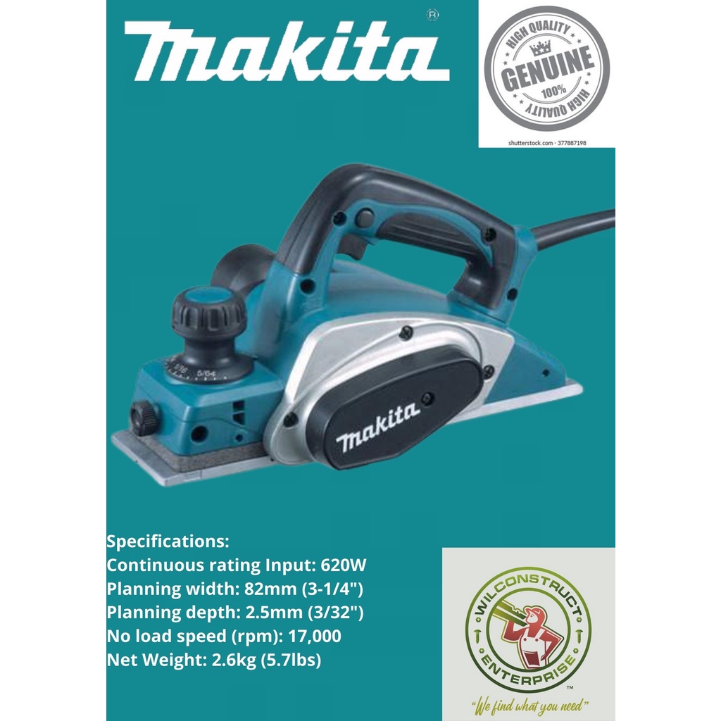MAKITA Hand Planer 620W KP0800X Shopee Philippines