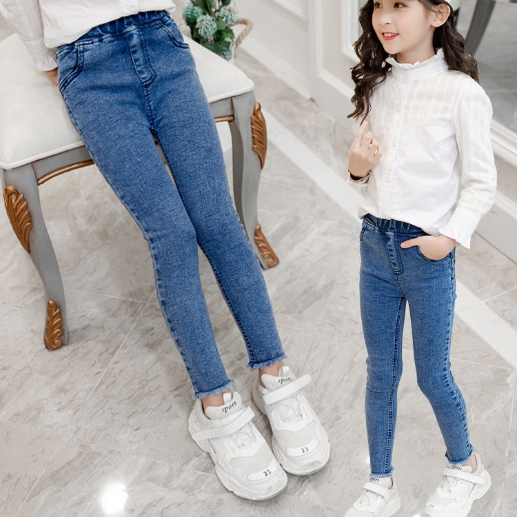 girls slim pants