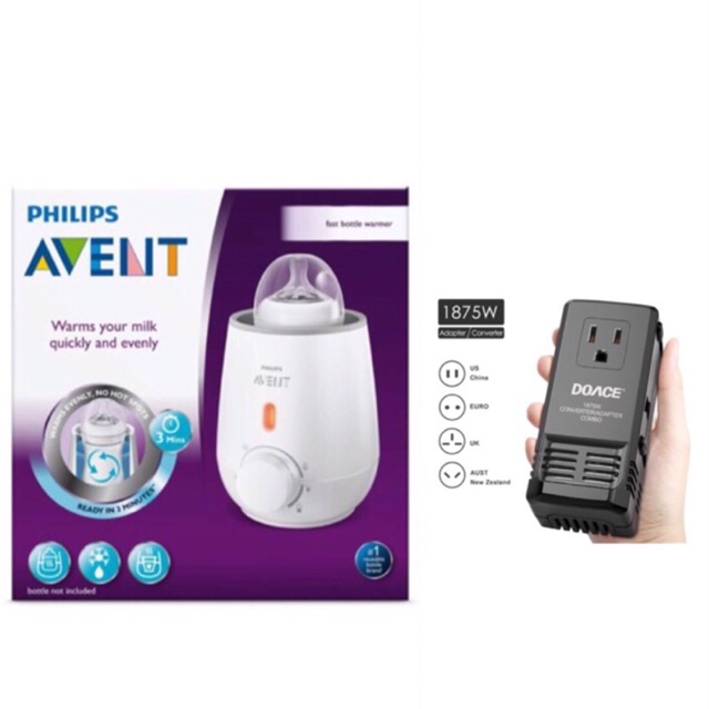 avent gift set with bottle warmer