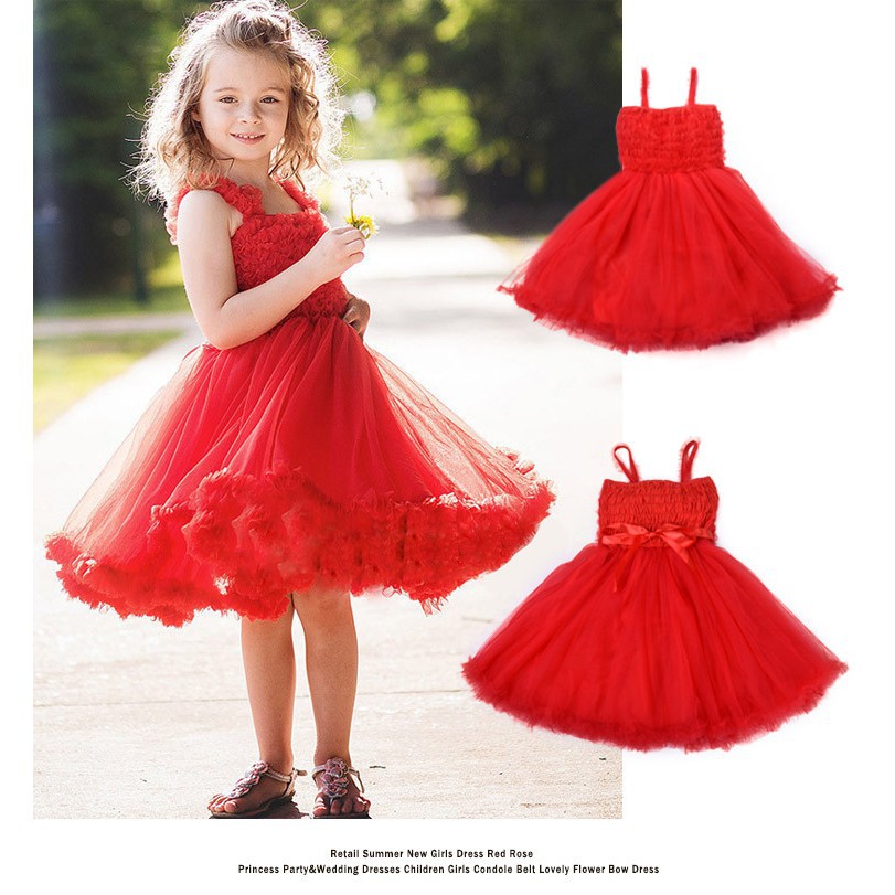 girls red dresses