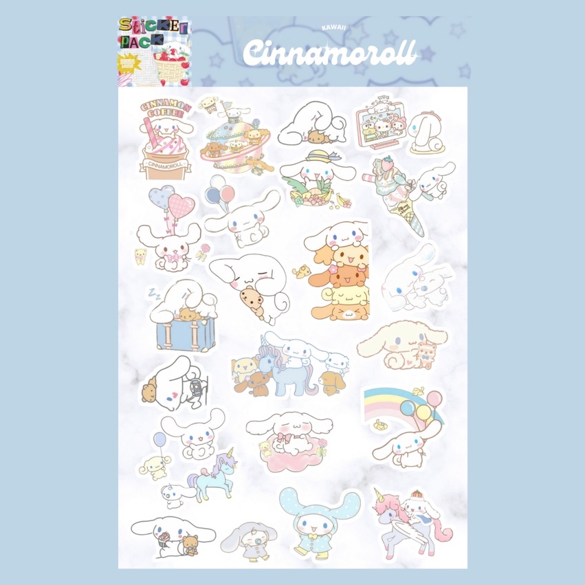 Cinnamoroll Sticker Pack | Shopee Philippines