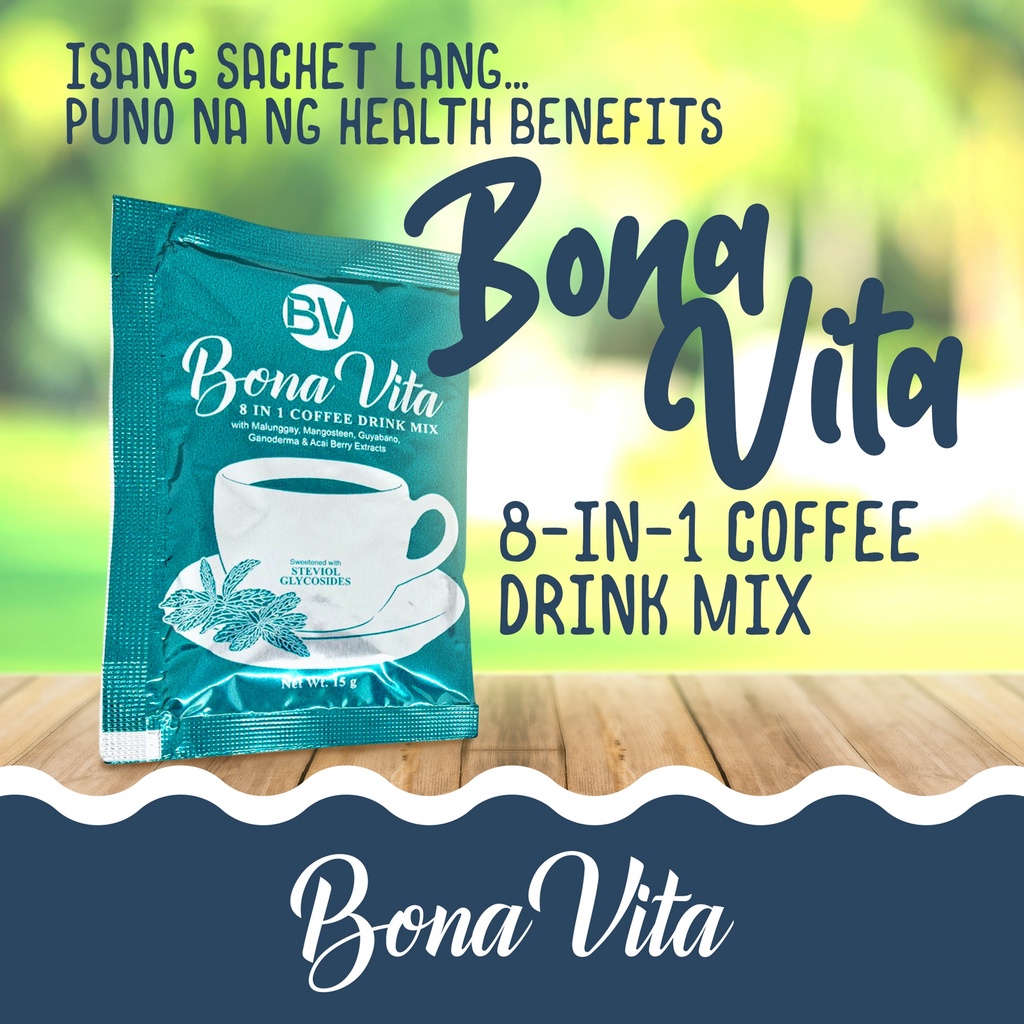BUY 5 GET 1 BOX FREE Bonavita 8 in 1 Coffee All Natural with Mangosteen presyo ₱570