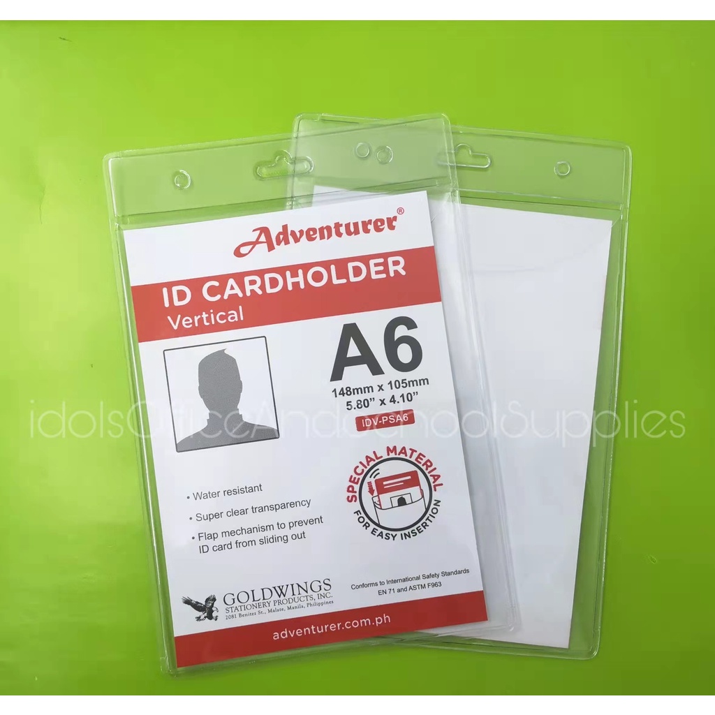 Adventurer ID Card Holder MultiPurpose Holder A6 Shopee Philippines