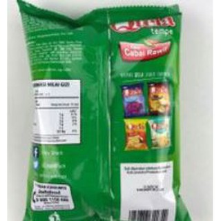 QTELA TEMPE CABE RAWIT / ORIGINAL / RUMPUT LAUT 55G SOYA BEAN CRACKERS ...