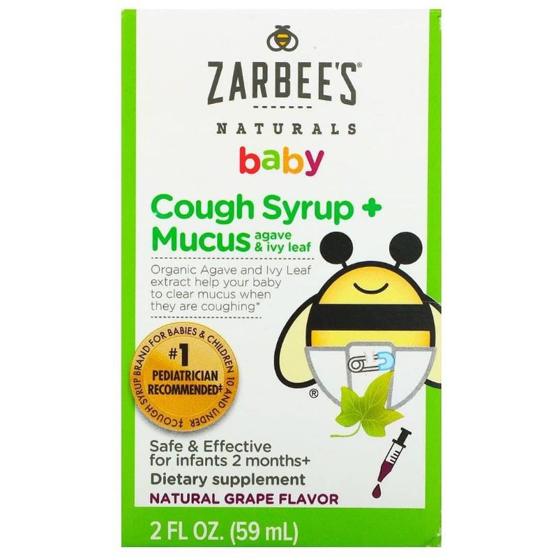 Zarbee S Naturals Baby Cough Syrup Plus Mucus With Agave And Ivy Leaf Shopee Philippines