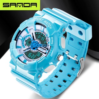 ◕Casio same style G shock Mens Digital watch Gold White Watches G Style Watch Waterproof Sport S Sho #8
