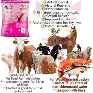 Grand HumiVet 100g (by Rising Era Dynasty) - Organic Pet/Poultry/Piggery Supplement
